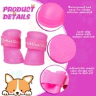 Силиконовые резиновые ботинки для собак, Нескользящие сапоги для маленьких, средних и больших питомцев, аксессуары для собак и кошек