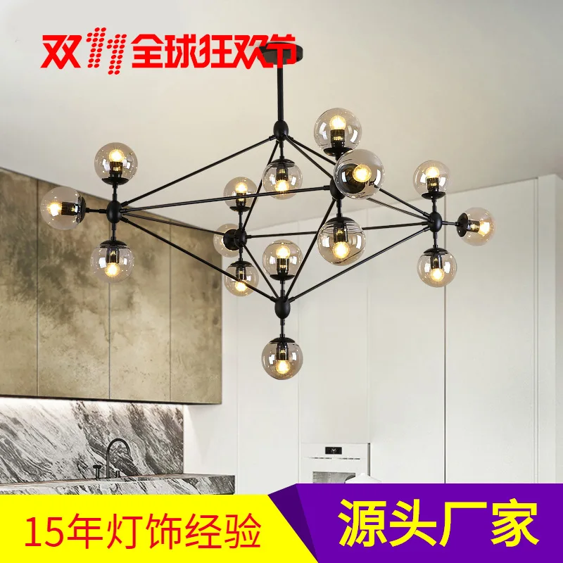 

Современный Железный светодиодный подвесной светильник, декоративная комнасветильник люстра с кухонными приборами, для кухни, столовой, б...