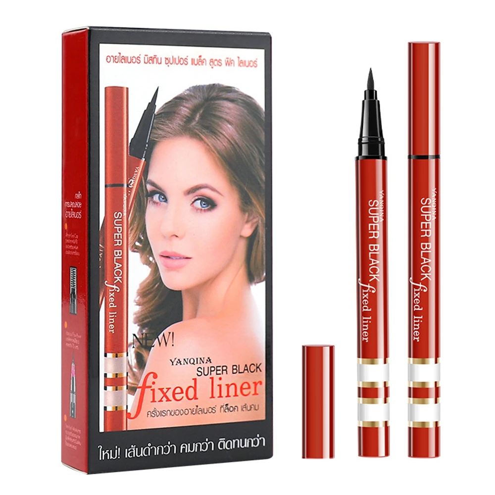 

YANQINA MAXI Black Eyeliner Pencil Tube Long-lasting Waterproof Eye Liner Pen Makeup Cosmetic Tools Eye makeup