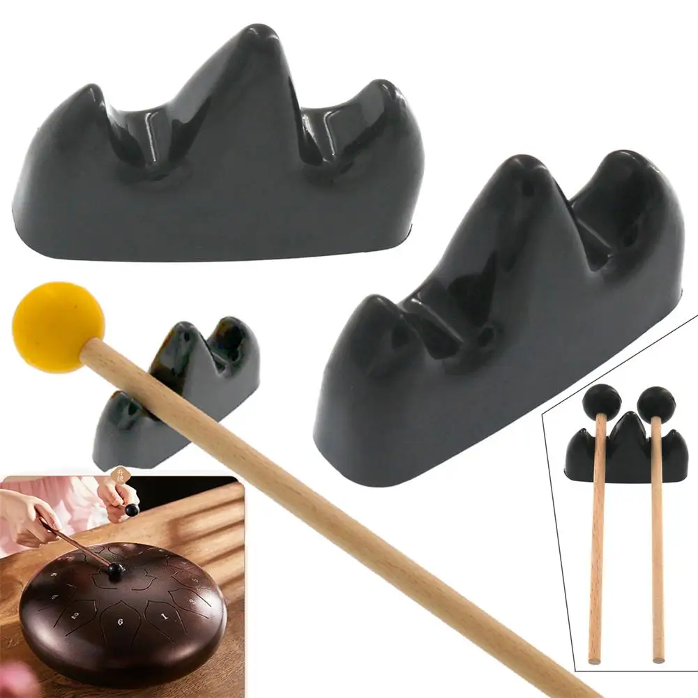 

1 Pair Plastic Steel Tongue Drum Drumstick Holder Double Holder Drumstick Support Drum Stick Rest