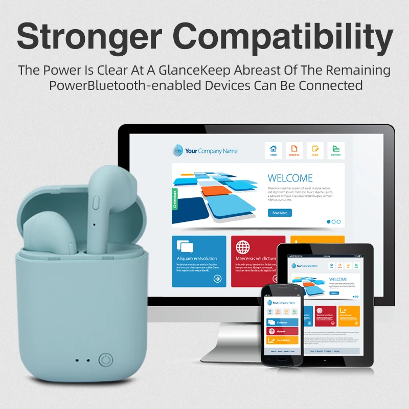 Мини-2 Наушники-вкладыши TWS с Беспроводной наушники Bluetooth 5 0 Макарон Спорт