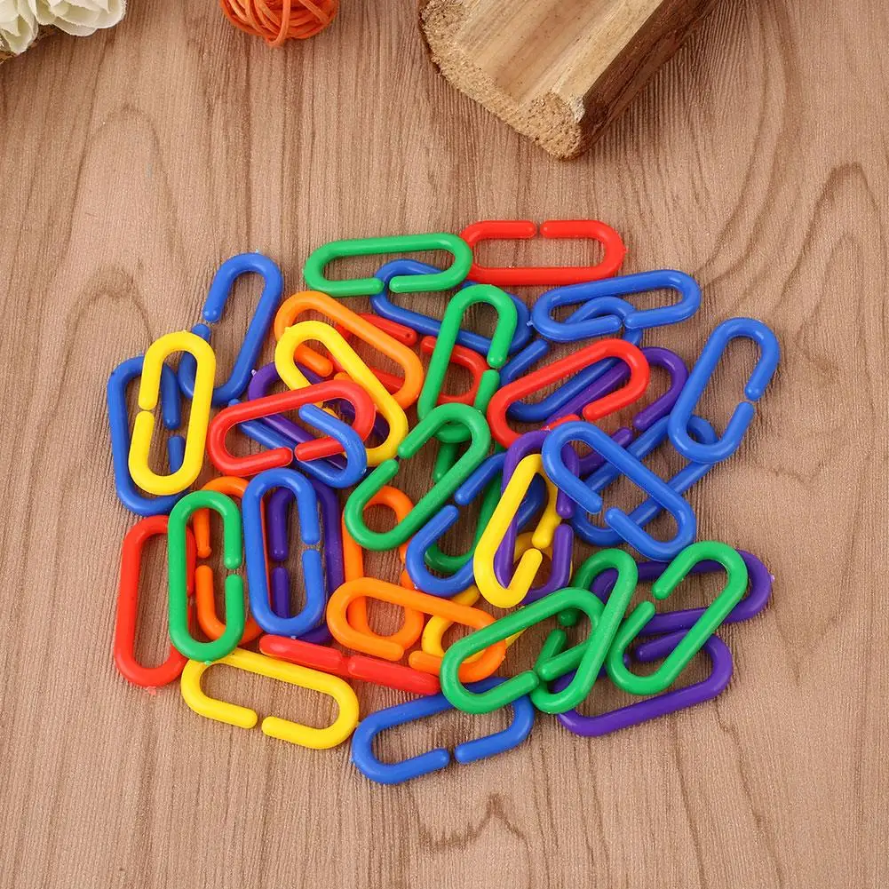 100 шт. пластиковые зажимы для игрушек в виде попугая | Дом и сад