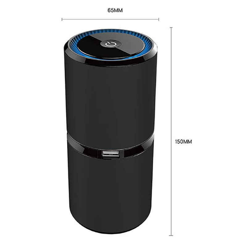 Автомобильный очиститель воздуха мини портативный с отрицательными ионами