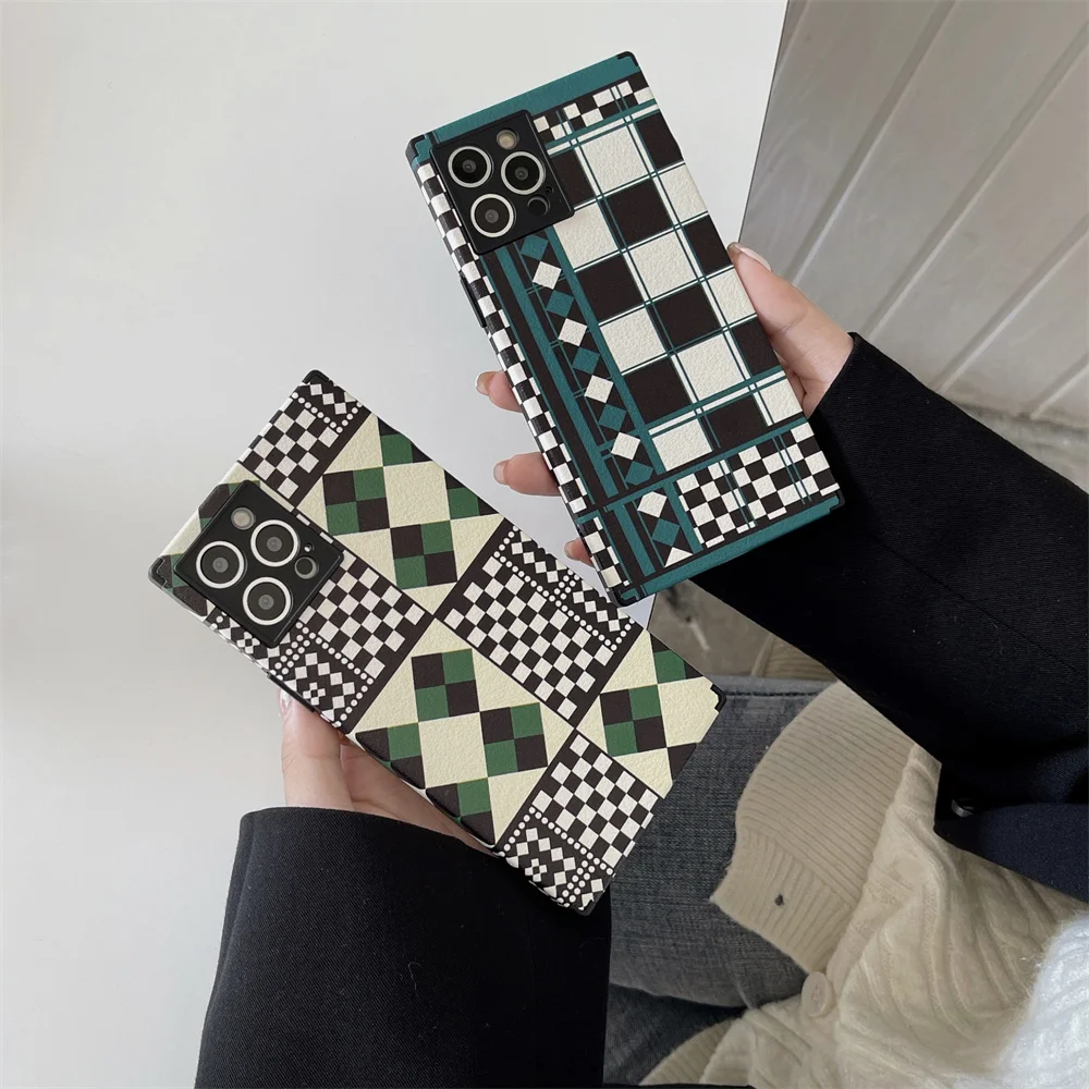 

3D Emboss Vintage Retro Lattice Flower Phone Case For iPhone 11 12 13 Pro Max 7 8 Plus SE 2020 Xs Max XR X TPU Silicone Cover