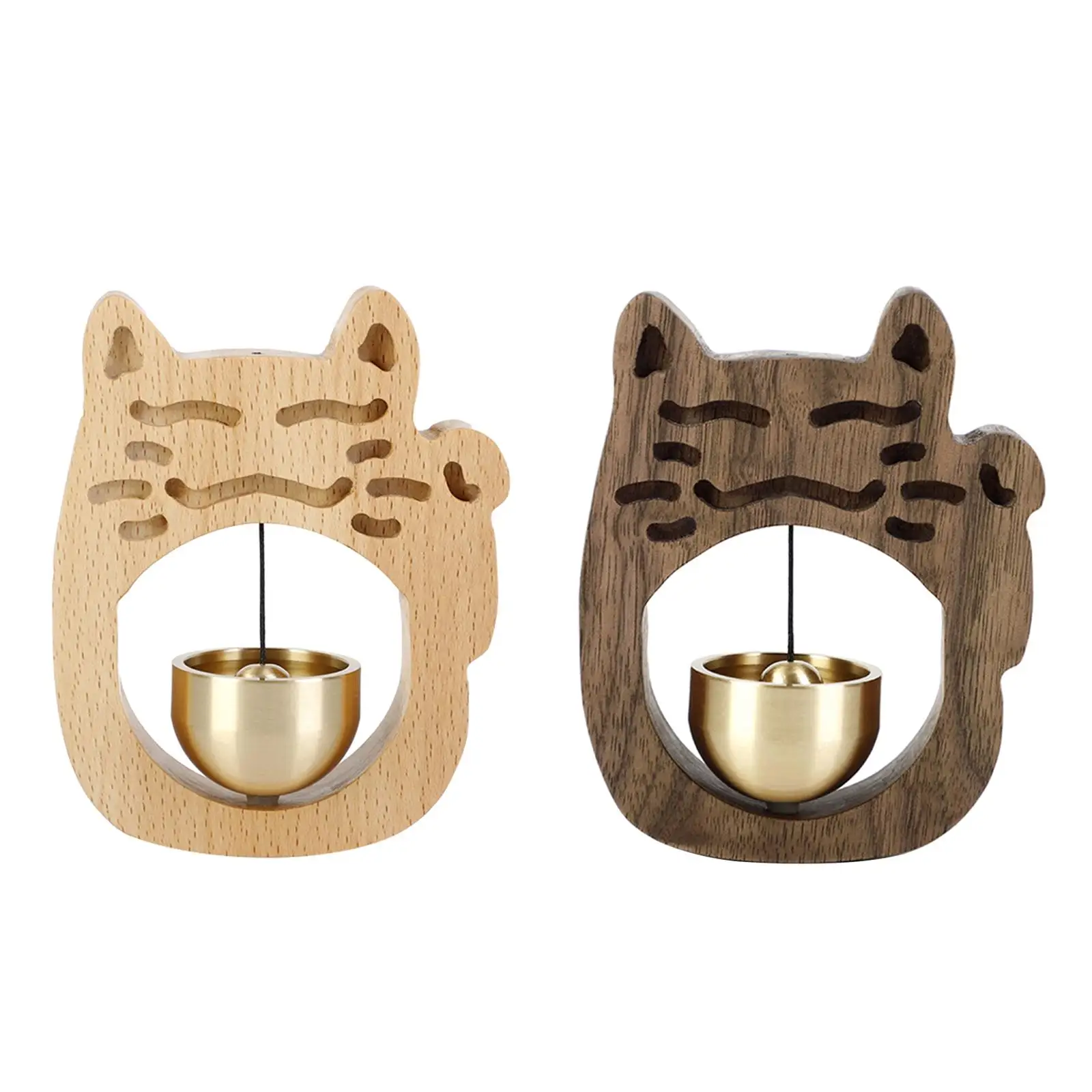 

Всасывающий дверной ветряной Колокольчик из твердой древесины, дверной звонок с напоминанием, магнитный деревянный дверной звонок для Дек...