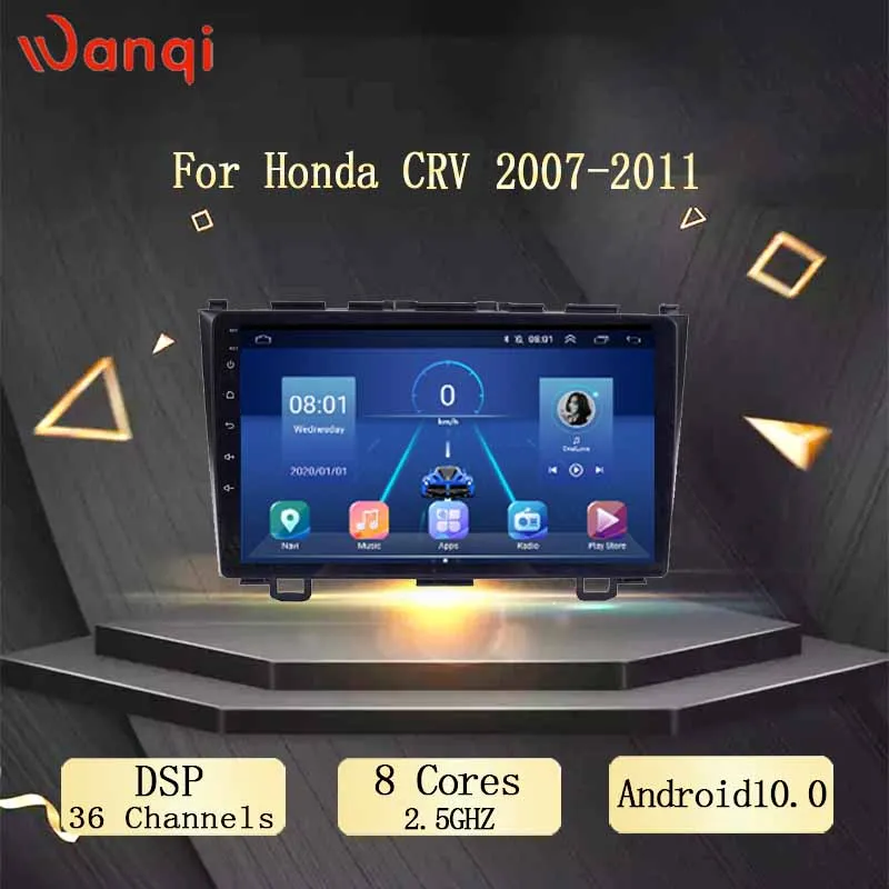 9 дюймов Wanqi Android Автомобильное CD-радио мультимедиа плеер для Honda CRV 2007 2008 2009 2010 2011