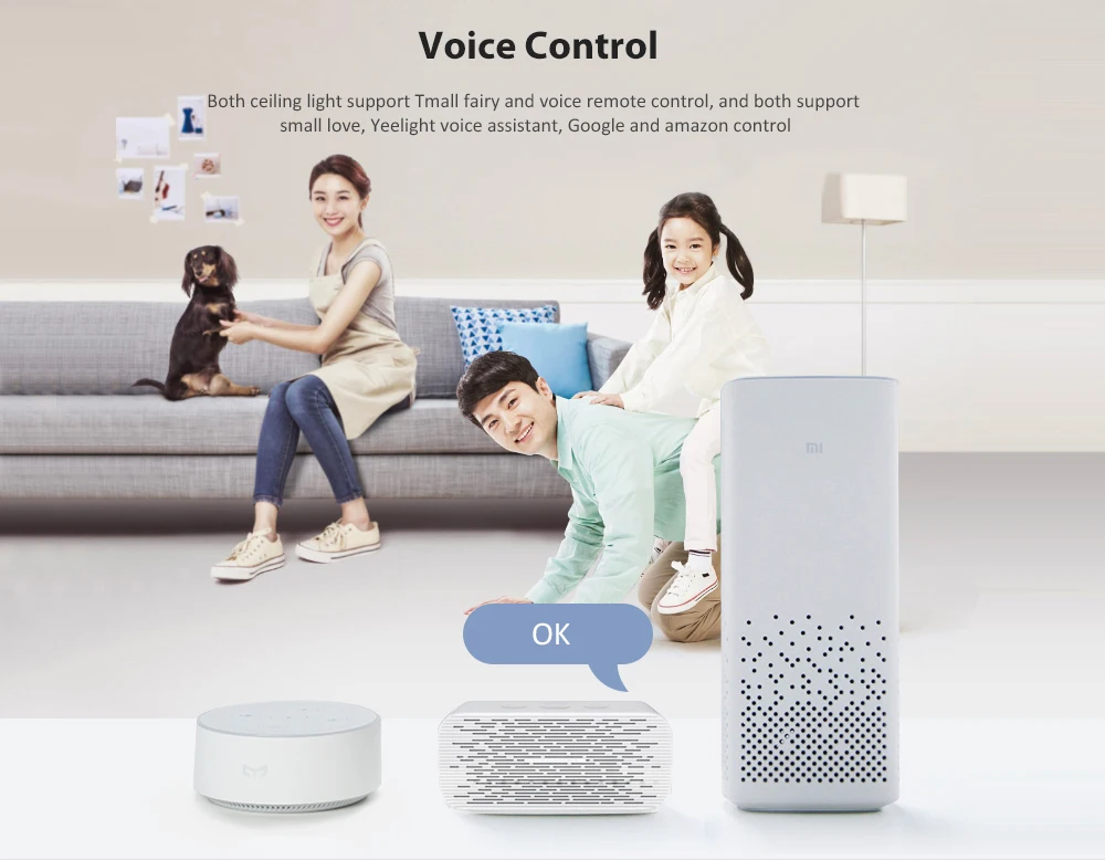 Умный светодиодный потолочный светильник YEELIGHT 24 Вт 300*300 мм/300*600 мм AC220V APP control Dimmable пылезащитный домашний потолочный светильник