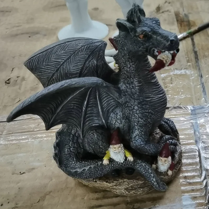 

Dinosaur Dwarf Ornaments Interesting Resin Figurines Home Decoration Indoor Outdoor Lawn Terrace Courtyard Decoration decorao