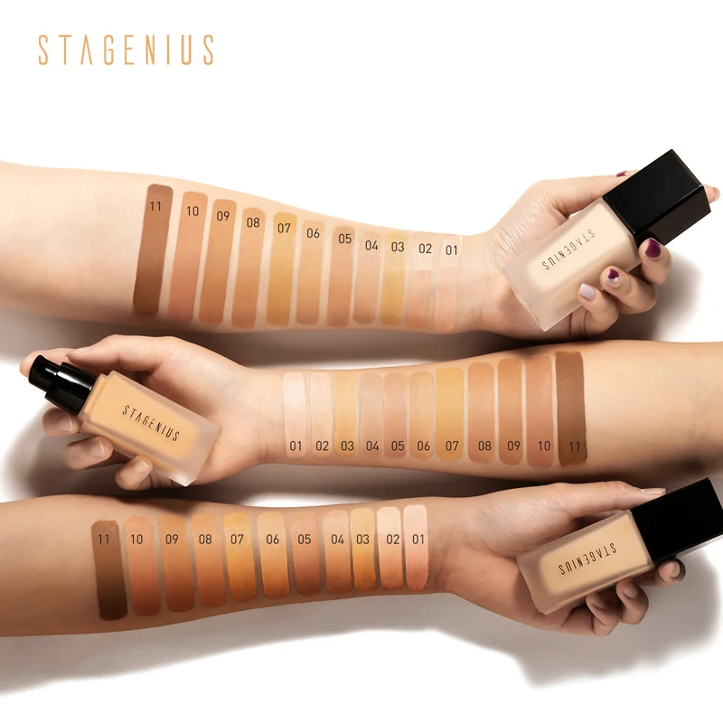 Мягкая матовая Жидкая основа для лица длительный МАКИЯЖ покрытие естественное