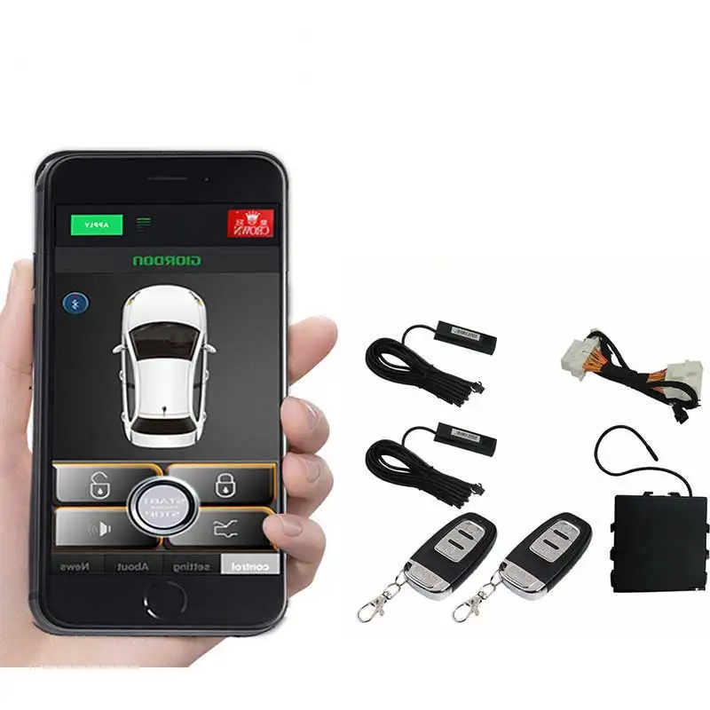 Для японского автомобиля дистанционного запуска Obd Plug And Play смартфон без ключа система автомобильной сигнализации Pke Кнопка автоматического центрального блокировки/разблокировки