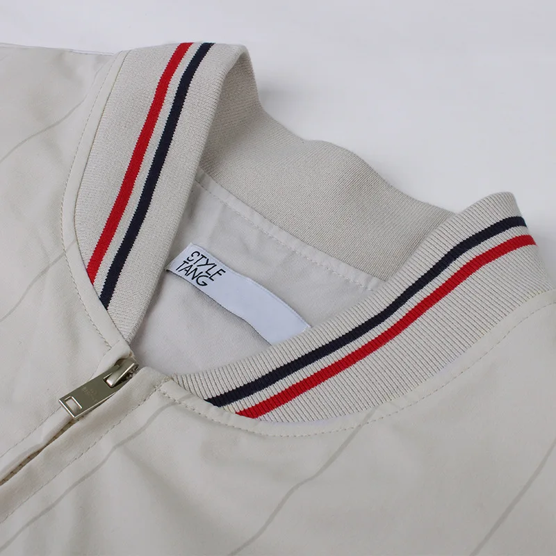 Бейсбольная куртка Y2K в стиле ретро с вышивкой Женская Повседневная Свободная