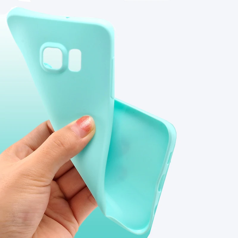 TANZ карамельный цвет Мягкий ТПУ силиконовый чехол для телефона Samsung Galaxy S6 Edge Plus S3 S4
