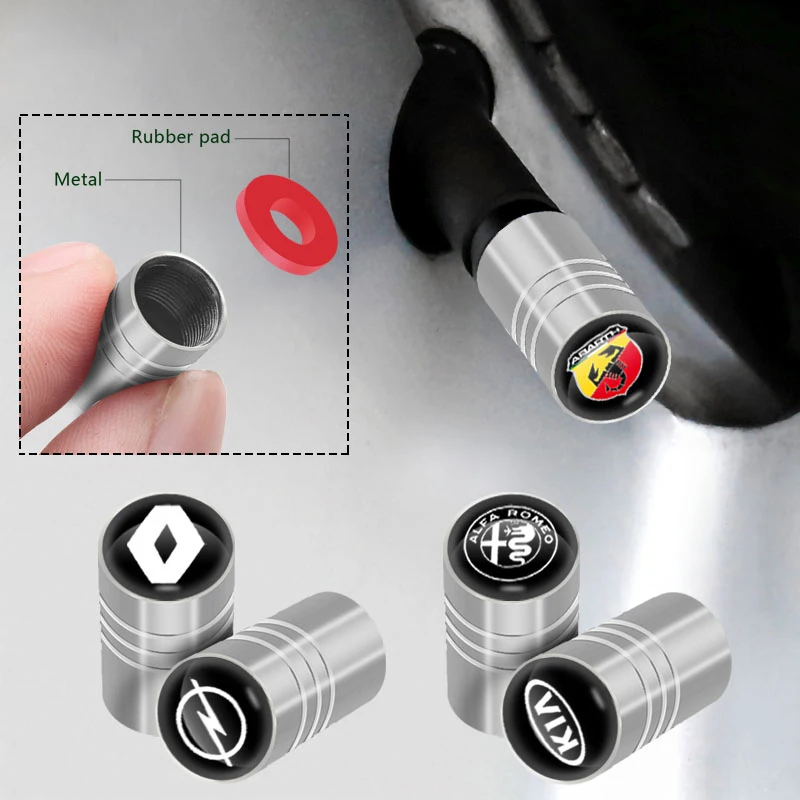 4 шт. металлический автомобиль пылезащитный колпачок для шины колпачки вентиля