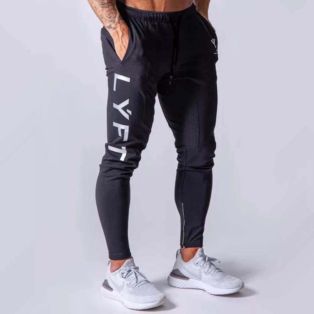 

Men's Joggers Sweat Casual Skinny Running Pants Trousers Male Gym Fitness Workout Cotton Trackpants Spring Autumn Sportswear