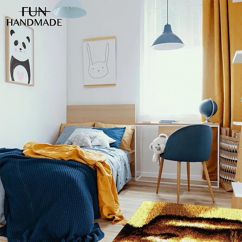 Детский коврик с крючками для девочек вязания вышивка иглой ковровых покрытий