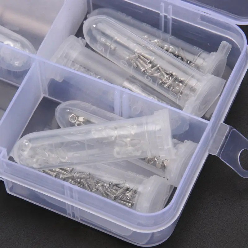 

Optical Glasses Repair Kit Eyeglass Repair Screws Tool Box Eyeglass Sunglasses Screw Nut Nose Pad Assortment Set