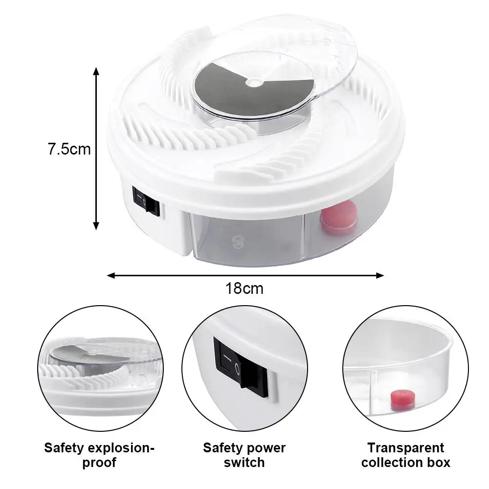 

Electric Fly Trap USB Flytrap Automatic Pest Catcher Fly Killer Electric Fly Trap Device Insect Pest Reject Control Catcher