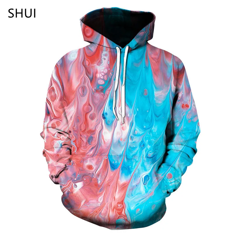 

Brand new 3D printing color hoodie top pullover men/women hooded sweatshirt casual green design fashion casual style