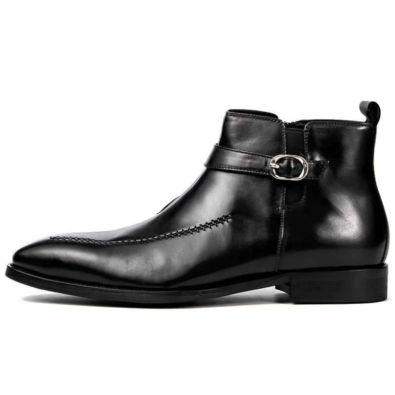 Высококачественные Мужские модельные туфли ручной работы из натуральной кожи с