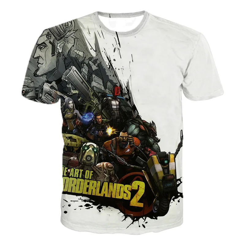 2019 Летняя мода повседневная новая Игра Borderlands 3 футболки новейший 3D принт