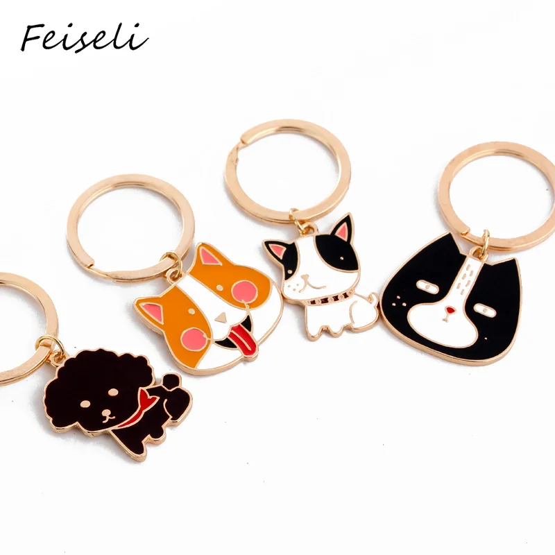 Feiseli горячая Распродажа плюшевый медведь для домашних собак брелок корги