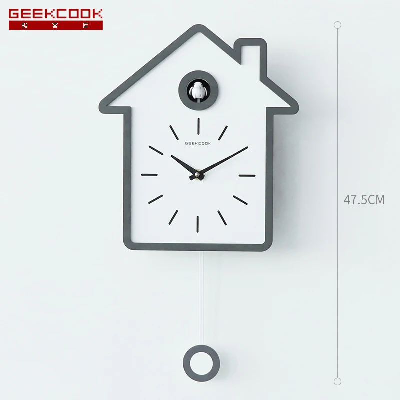 Минималистичные настенные часы в скандинавском стиле с маятником современный