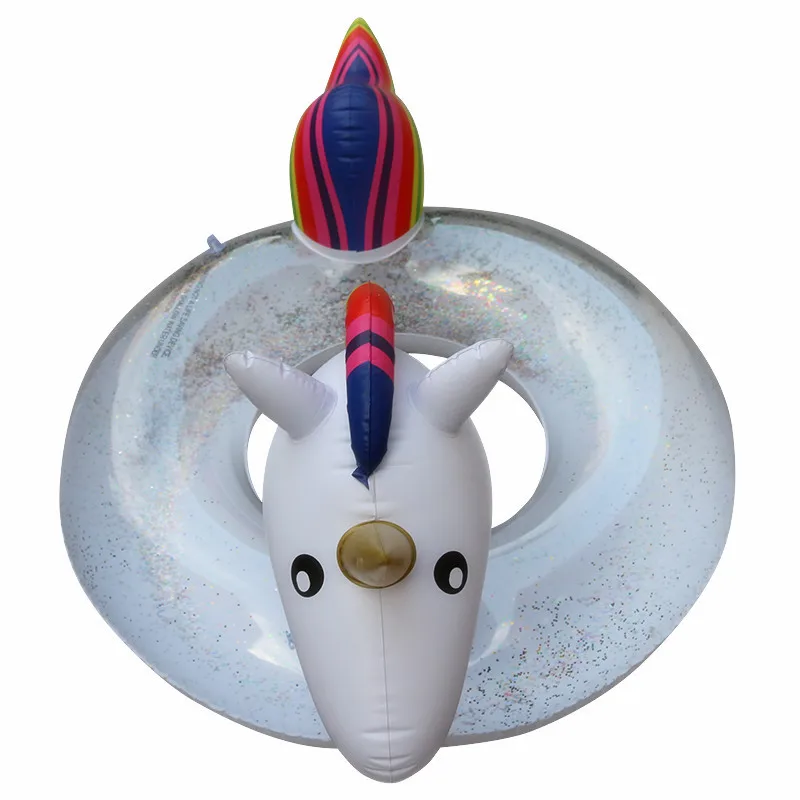 90*120/175*120cm Giant Sparkly Unicorn Inflatable Pool Float Colorful Glitter Swimming Ring For Adult Children Water Party Toy | Спорт и