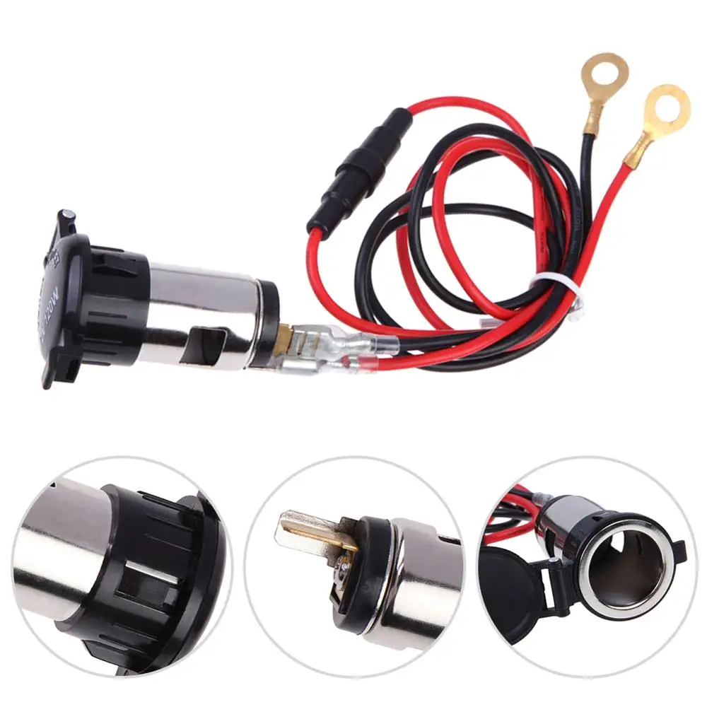 

New 12V 120W Universal Car Boat Tractor Cigarette Lighter Power Socket Outlet Plug