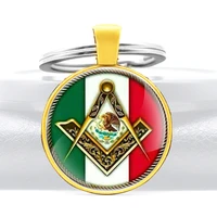 classic italian masonic eagle symbol key chains charm men women freemason jewelry gifts key rings