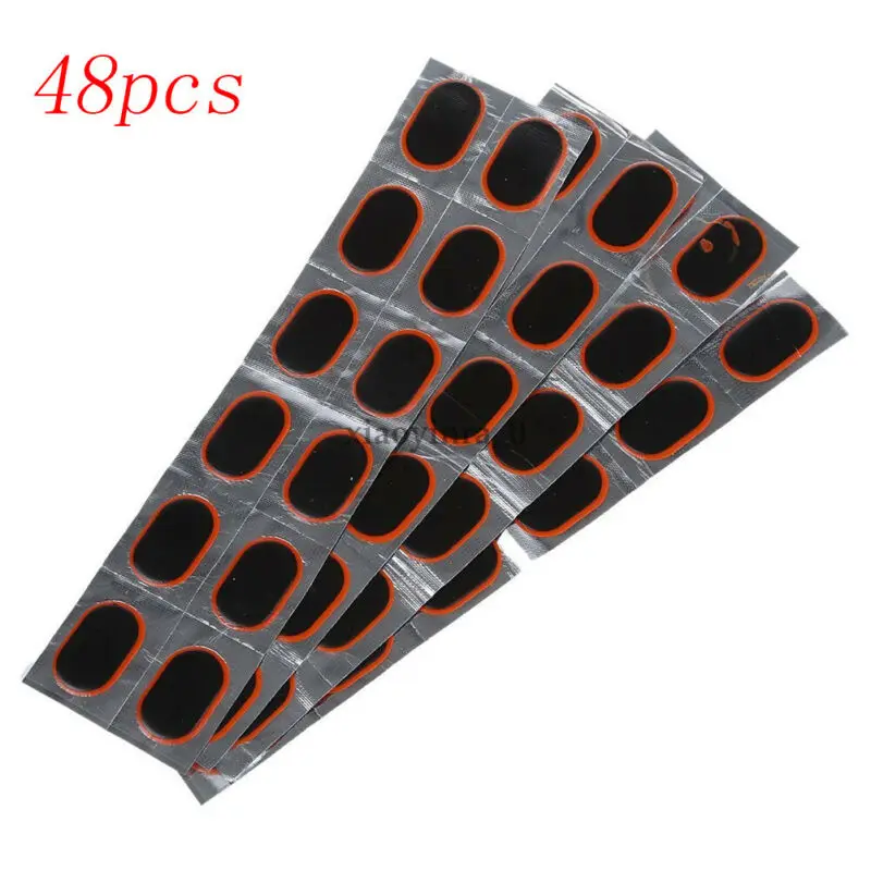 48 шт. резиновые проколы для шин набор ремонта шоссейного велосипеда пластырь