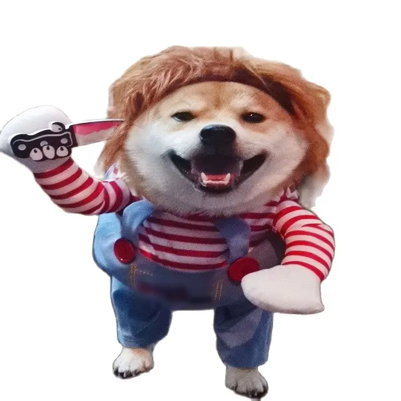 

Deadly Doll Clothes Outfits Funny Dog Costume Medium Big Dogs Cosplay Costume Comical Outfits Pets Festival Party Clothing