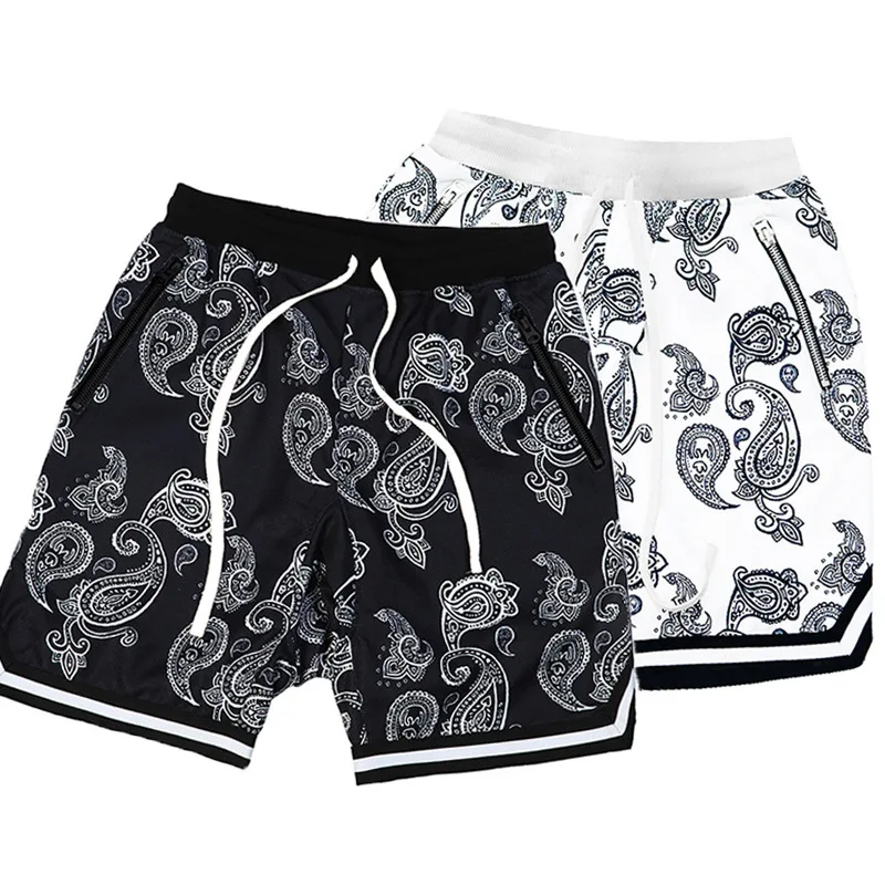

2021 new cashew flower men s and women s loose casual shorts