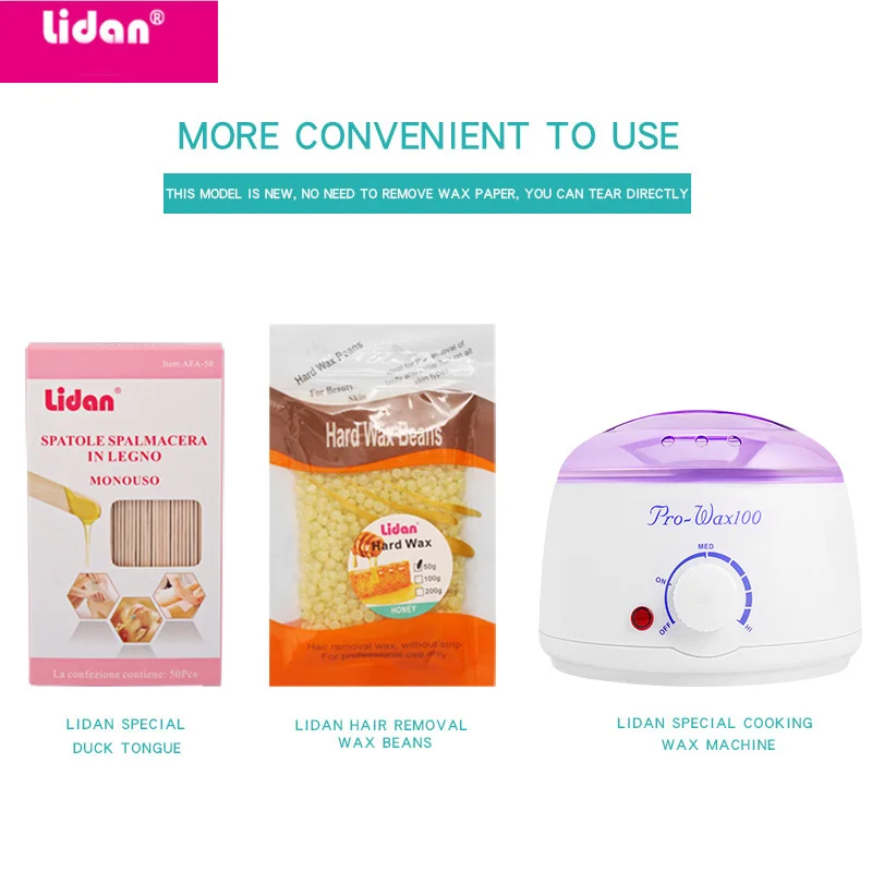 Палочка для воска Lidan 50 одноразовая косметическая маска из березы удаления волос