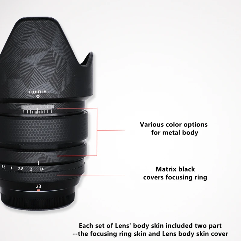 Премиальная наклейка на объектив Fuji XF 23 мм F1.4 R для FUJIFILM Fujinon xf23 защитная пленка |