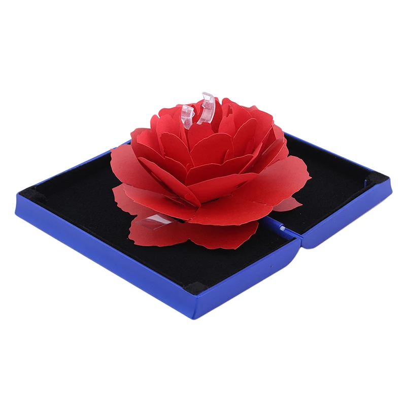 Новая женская уникальная коробка для обручальных колец и в виде Розы чехол