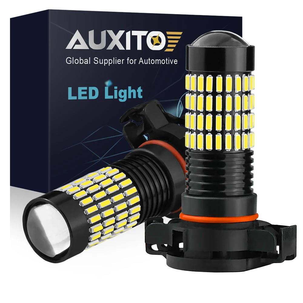 

Светодиодные лампы PSX24W 2 шт., автомобисветодиодный светодиодные противотуманные фары, супер яркие дневные ходовые огни 6500K, белый автомобил...