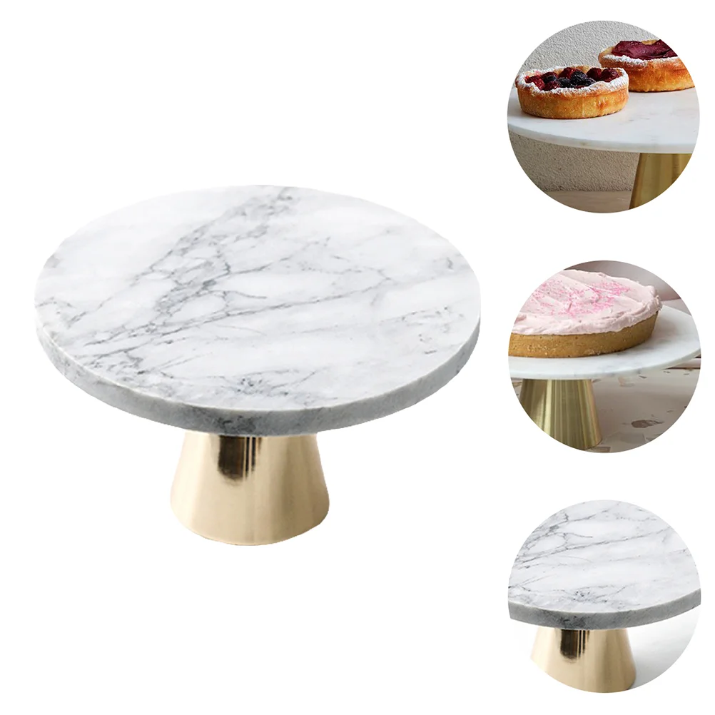 

Marble Cake Cupcake Stand Round Dessert Display Tray for Anniversary Ceremony