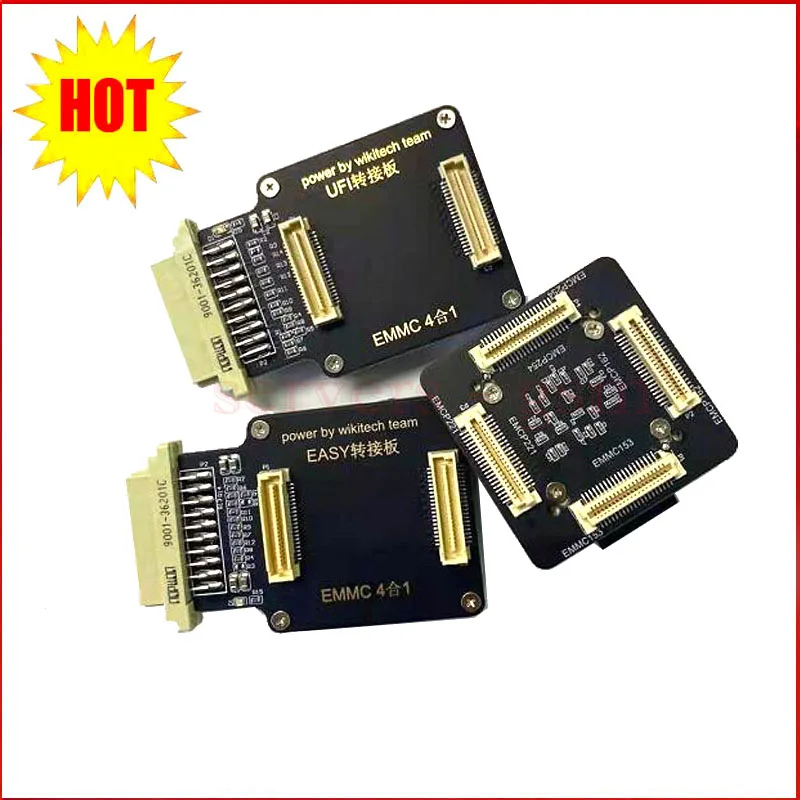 2022 новый разъем eMMC 4 в 1 emmc153 169 emcp162 186 emcp254 emcp221 для ufi Φ plus emmc pro riff v2 box |