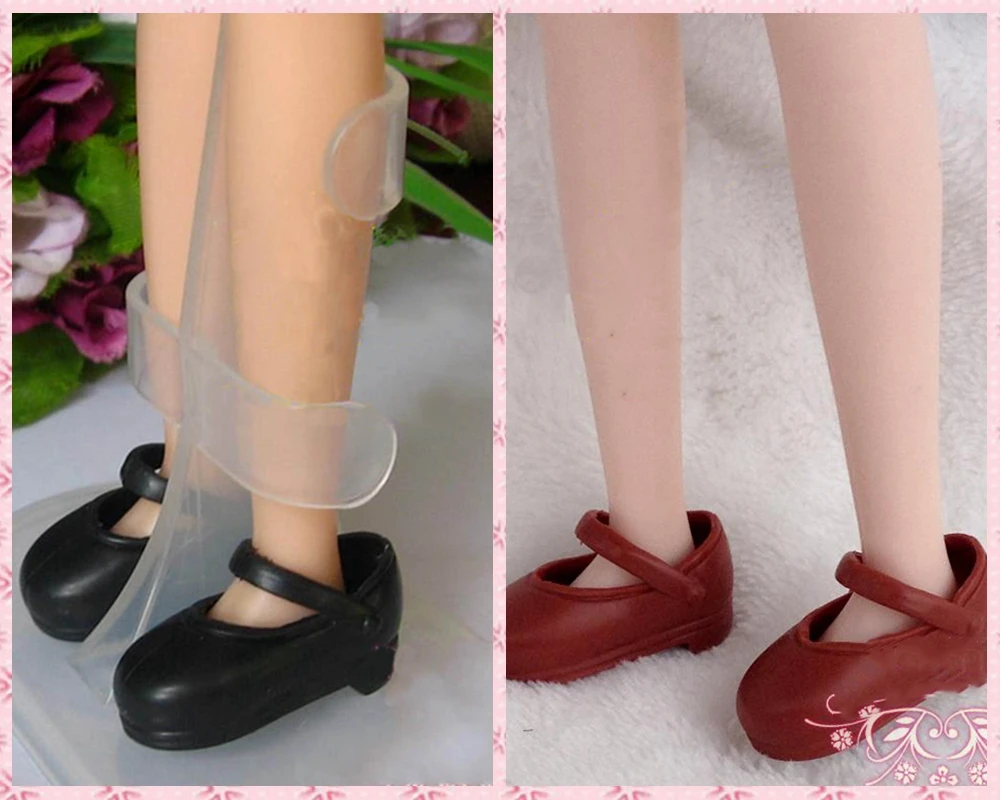 

2pairs/lot Casual Shoes For Blythe Dolls 1/6 Flat Shoes For Licca Azone Doll Mini Shoes For 1/6 BJD Dolls Accessories