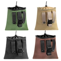 foraging bag collapsible hunting foraging bag durable canvas foraging bag portable hand free foraging belt bag convenient retrac