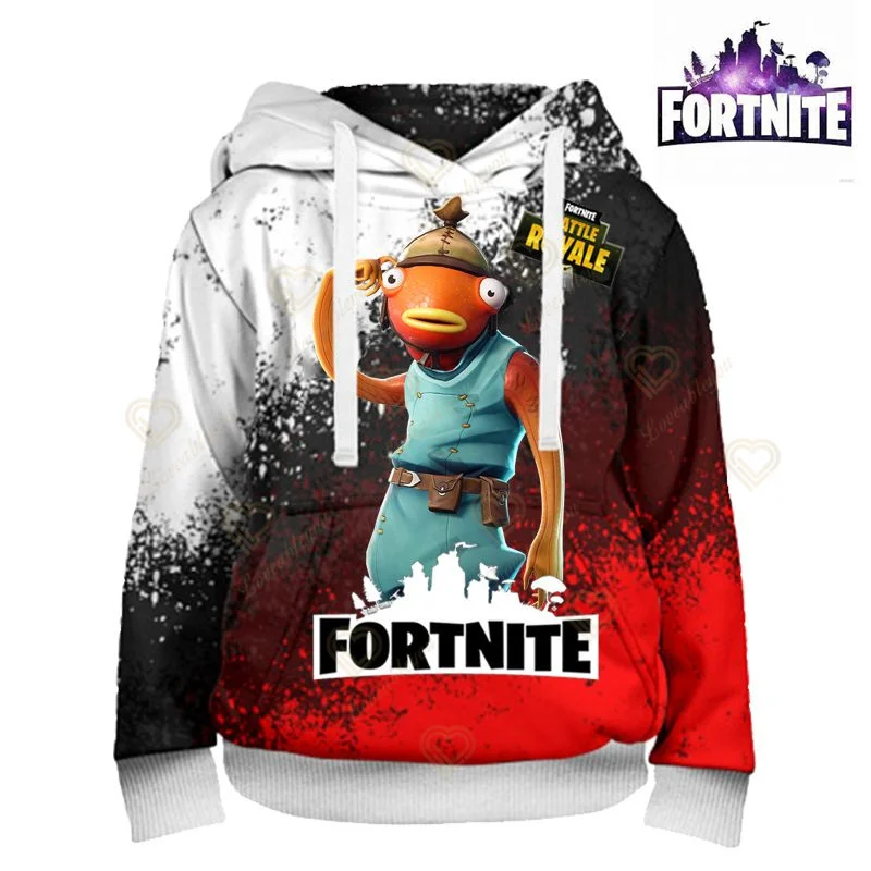 

Fortnite Children Outwear Unisex 3D Printed Long Sleeve Fashion Men Women Sweatshirt Casual Hooded Streetwear Clothes Gifts