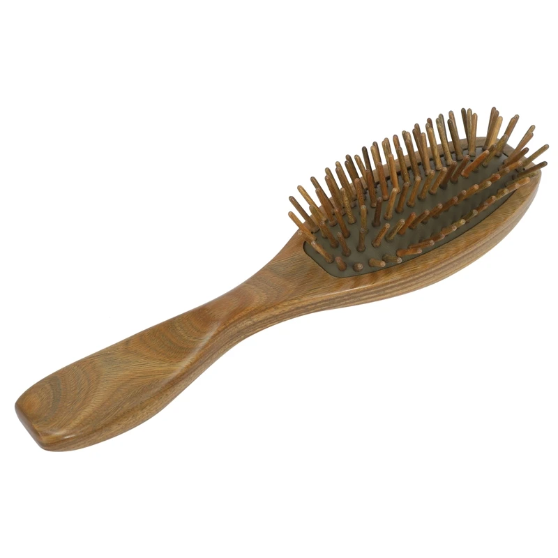 

Sandalwood Hair Brush Wooden Natural Handmade Detangling Massage Hair Comb with Gift Box