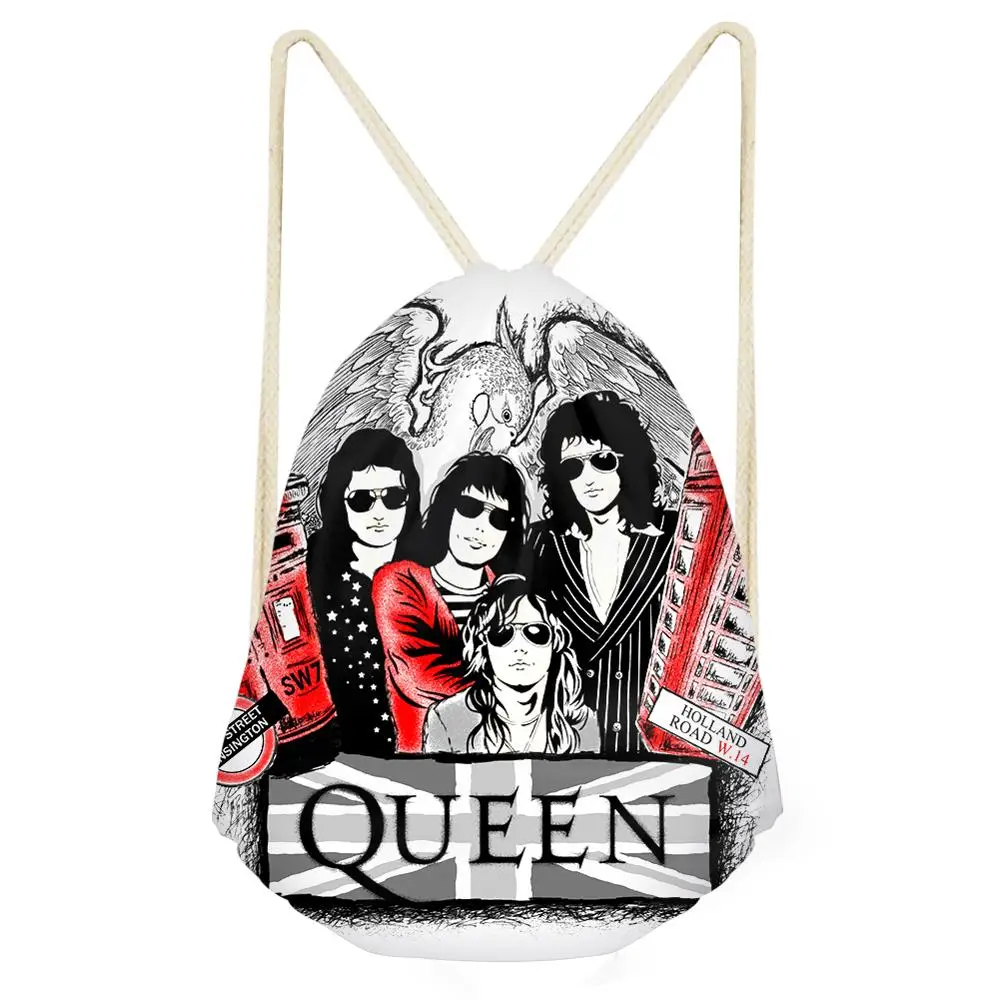 HaoYun/женские сумки на шнурках Пляжная обувь с рисунком Queen Band Рюкзак карманами