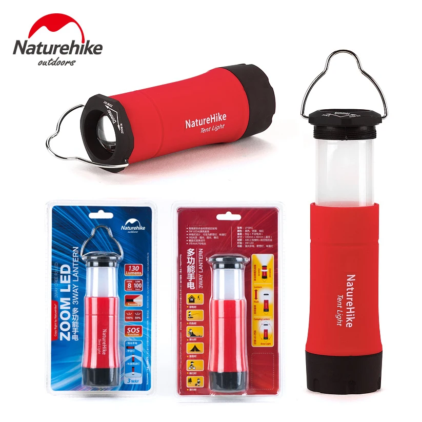Naturehike LED Camping Lantern Portable Outdoor Flashlight Lamp for Hurricane Emergency Backpacking Hiking Recreations | Спорт и