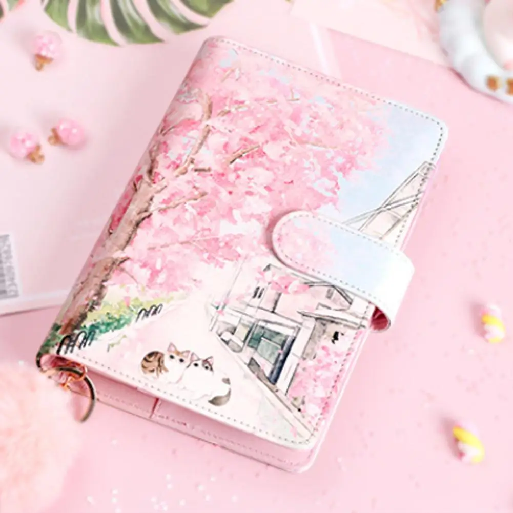 

1Pcs A6 Blossom Handbook Daily Weekly Planner Agenda Supplies School 2021 Office Notebook Hot Stationery Goals Schedules M8C4