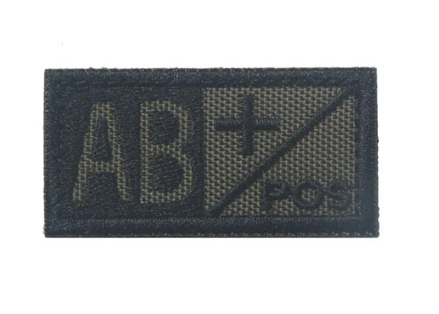 28 3D Вышивка кровяного типа патч-лист A+ B+ AB+ O+ передний POS A-B-AB-O отрицательный NEG кровяный Тип патч группа тактический военный значок - Цвет: 28