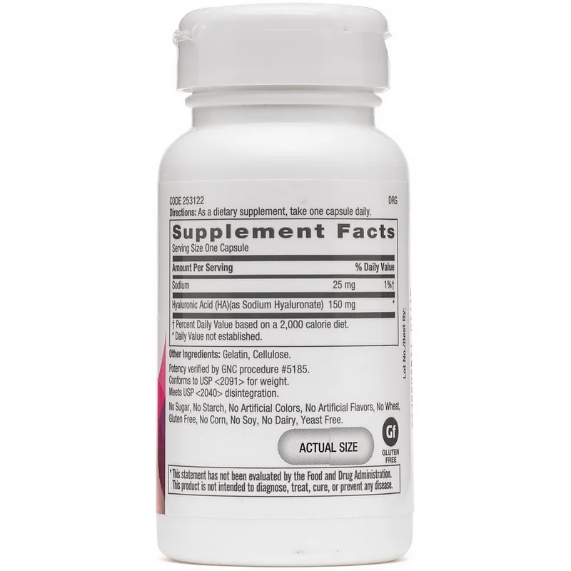 

Women's Hyaluronic Acid Featres 150 Mg Of Pure Hyaluronic Acid 30 Pcs