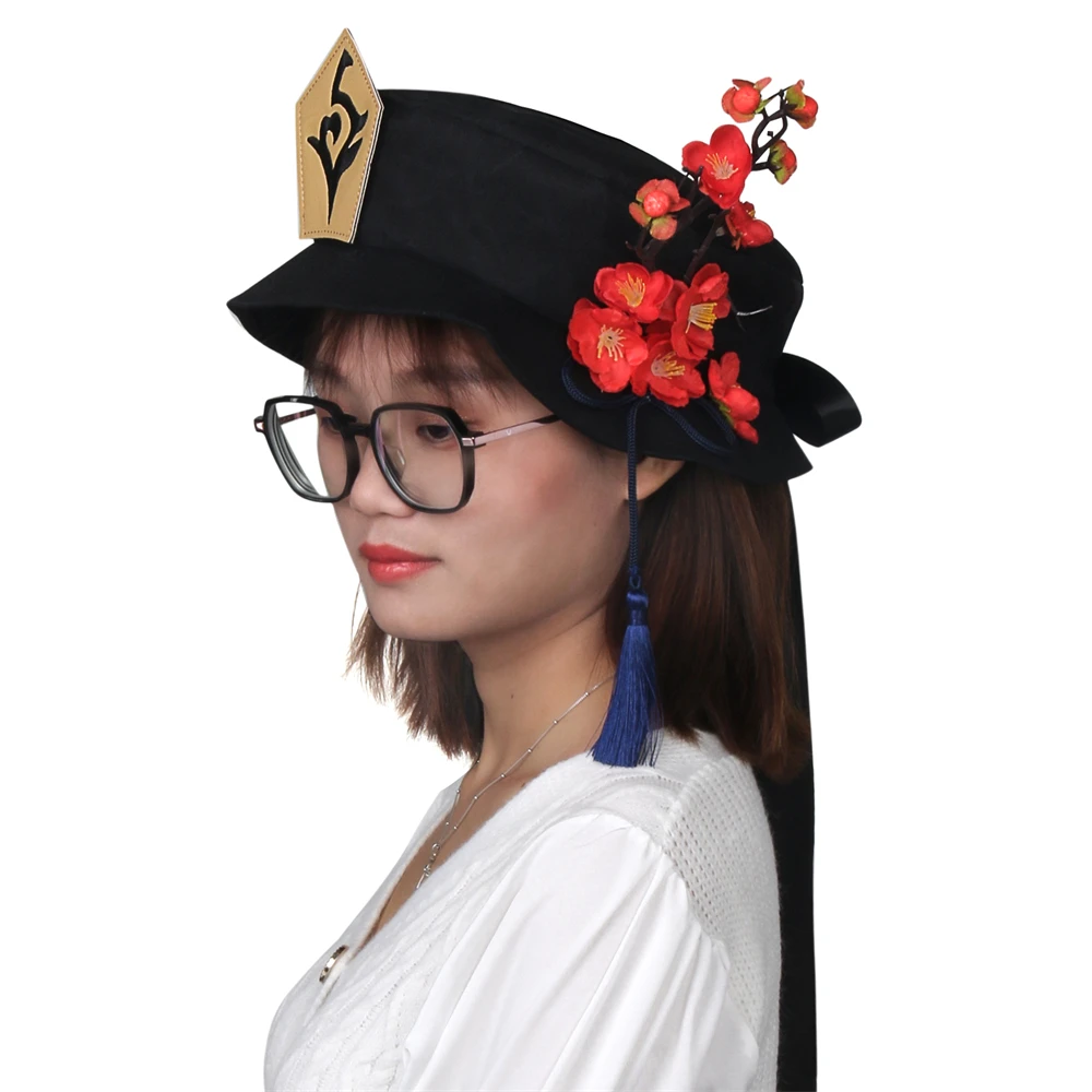 Game Genshin Impact Hu Tao Hat Well-made Hutao Cos Cap Headwear Cosplay Props Nice Gift Adult Size