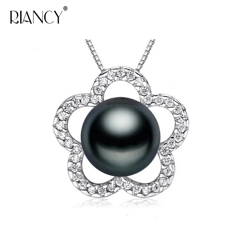 Купи Fashion 925 sterling silver Pearl Pendant Necklace Jewelry Natural Freshwater 10-11mm big Pearl Pendants Pearl Jewelry For Women за 284 рублей в магазине AliExpress