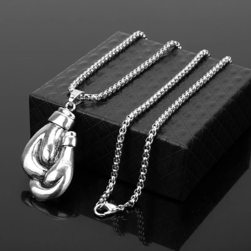 Ювелирные изделия для спортивного зала ожерелье Пара боксерская перчатка кулон